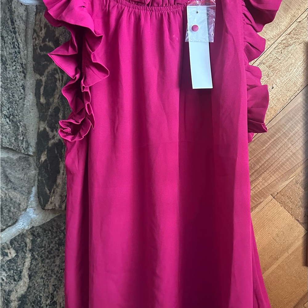 Ruffled Pink Blouse